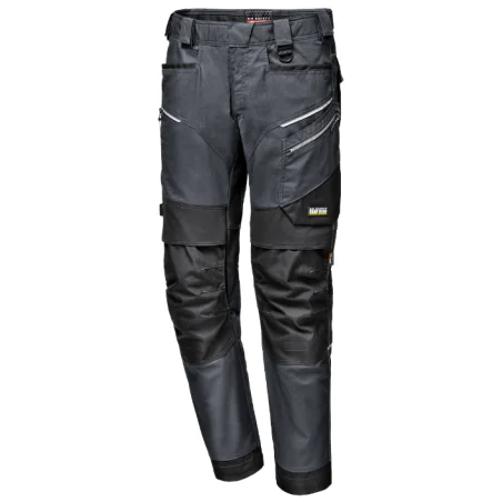 Hlače Stretch Canvas, sive, Sir Safety System