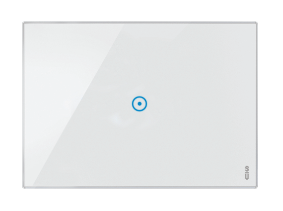 Okrasni pokrov Expi Touch, 1 stikalni simbol, snežno bel, Simon Urmet