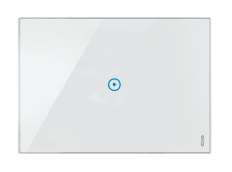 Okrasni pokrov Expi Touch, 1 stikalni simbol, snežno bel, Simon Urmet