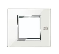 Okrasni pokrov Expi Glass, 2 modula, snežno bela, Simon Urmet