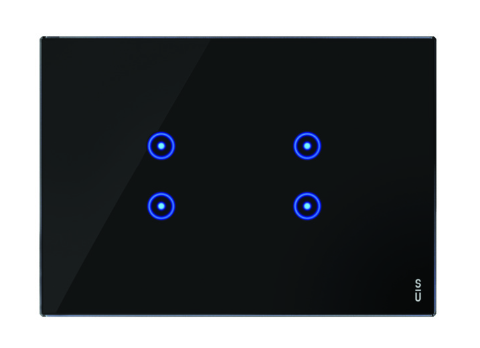 Okrasni pokrov Expi Touch, 4 simboli vertik., lava črn, Simon Urmet