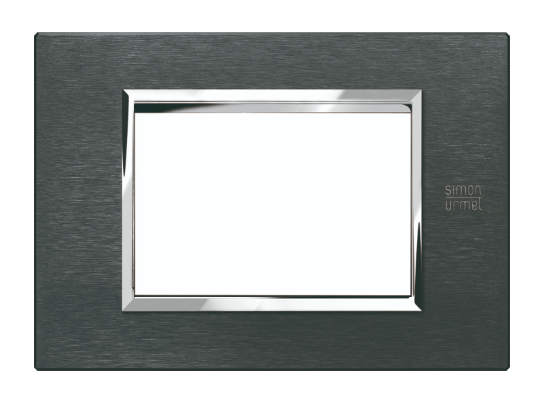 Okrasni pokrov Expi Aluminum, 3 moduli, karbon, Simon Urmet