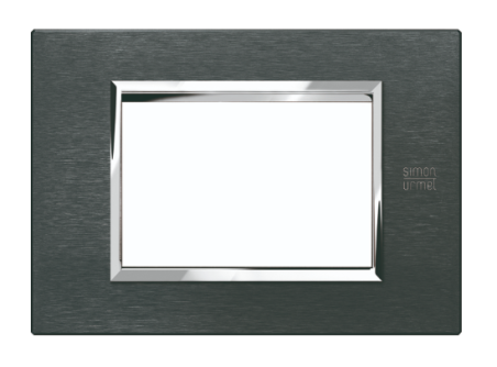Okrasni pokrov Expi Aluminum, 3 moduli, karbon, Simon Urmet