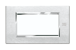 Okrasni pokrov Expi Aluminum, 4 moduli, satiniran aluminij, Simon Urmet