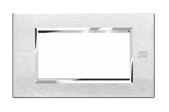 Okrasni pokrov Expi Aluminum, 4 moduli, satiniran aluminij, Simon Urmet