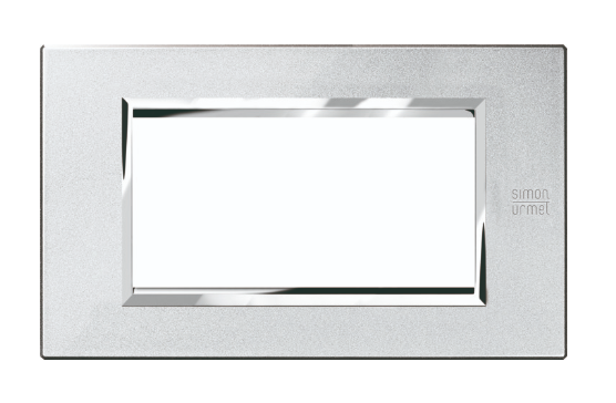 Okrasni pokrov Expi Metal, 4 moduli, živo srebro, Simon Urmet