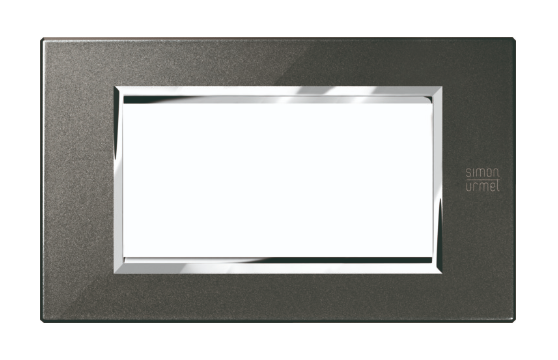 Okrasni pokrov Expi Metal, 4 moduli, grafit črna, Simon Urmet