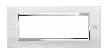 Okrasni pokrov Expi Aluminum, 6 modulov, satiniran aluminij, Simon Urmet