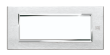 Okrasni pokrov Expi Aluminum, 6 modulov, satiniran aluminij, Simon Urmet
