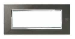 Okrasni pokrov Expi Metal, 6 modulov, grafit črna, Simon Urmet