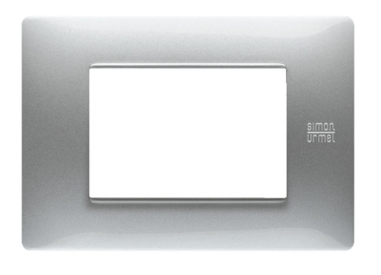 Okrasni pokrov Flexa, 3 moduli, aluminij, Simon Urmet