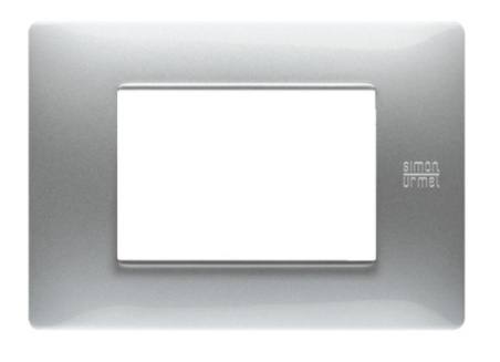 Okrasni pokrov Flexa, 3 moduli, aluminij, Simon Urmet