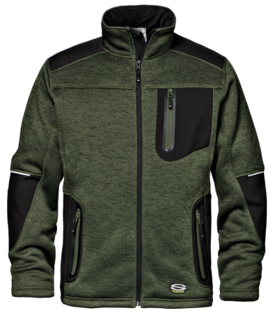 Pulover Fighter, melanž zelen, SIR Safety System