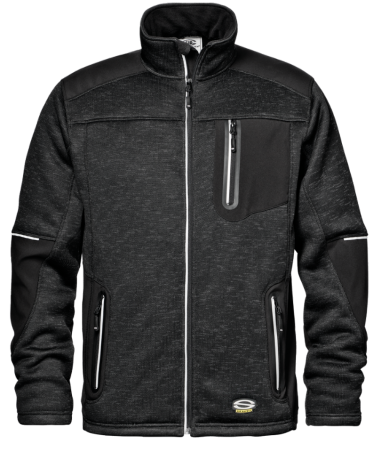 Pulover Fighter, melanž črn, vel. S, SIR Safety System