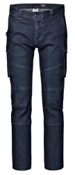 Delovne hlače Kombat Denim, modre, SIR Safety System